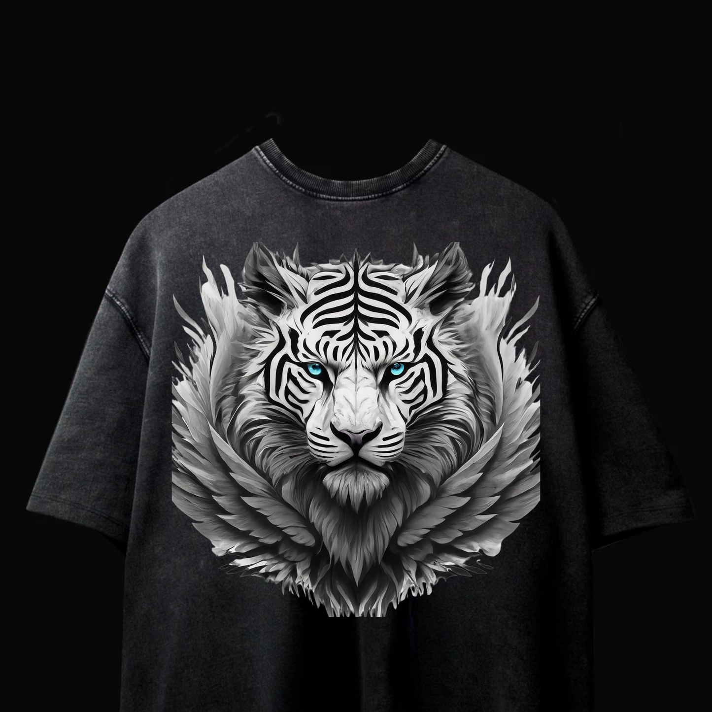 Fierce Majesty Acid Wash Black-Tee