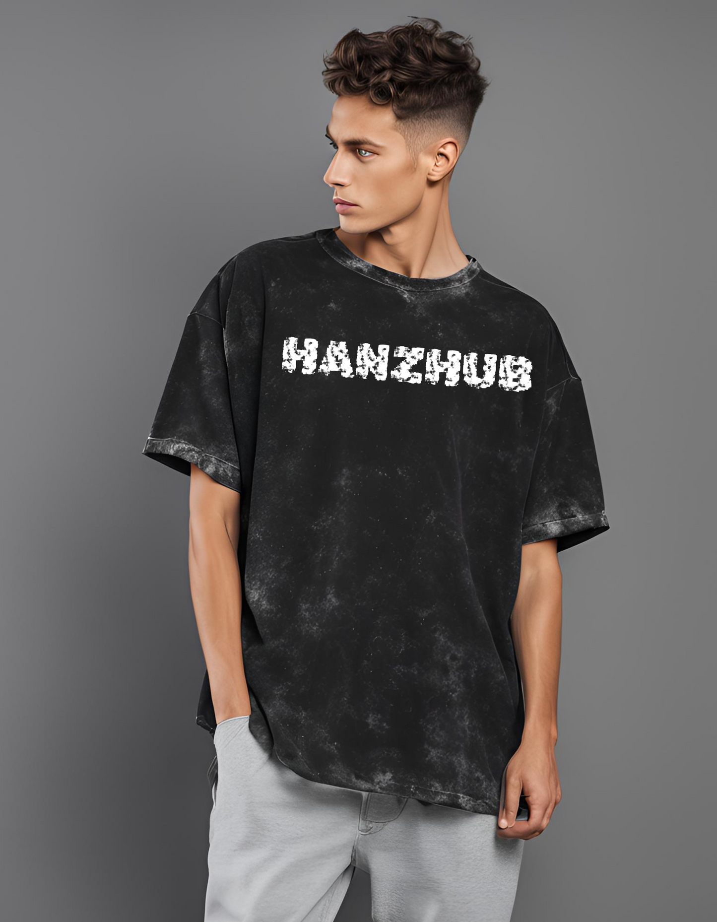 Fierce Majesty Acid Wash Black-Tee
