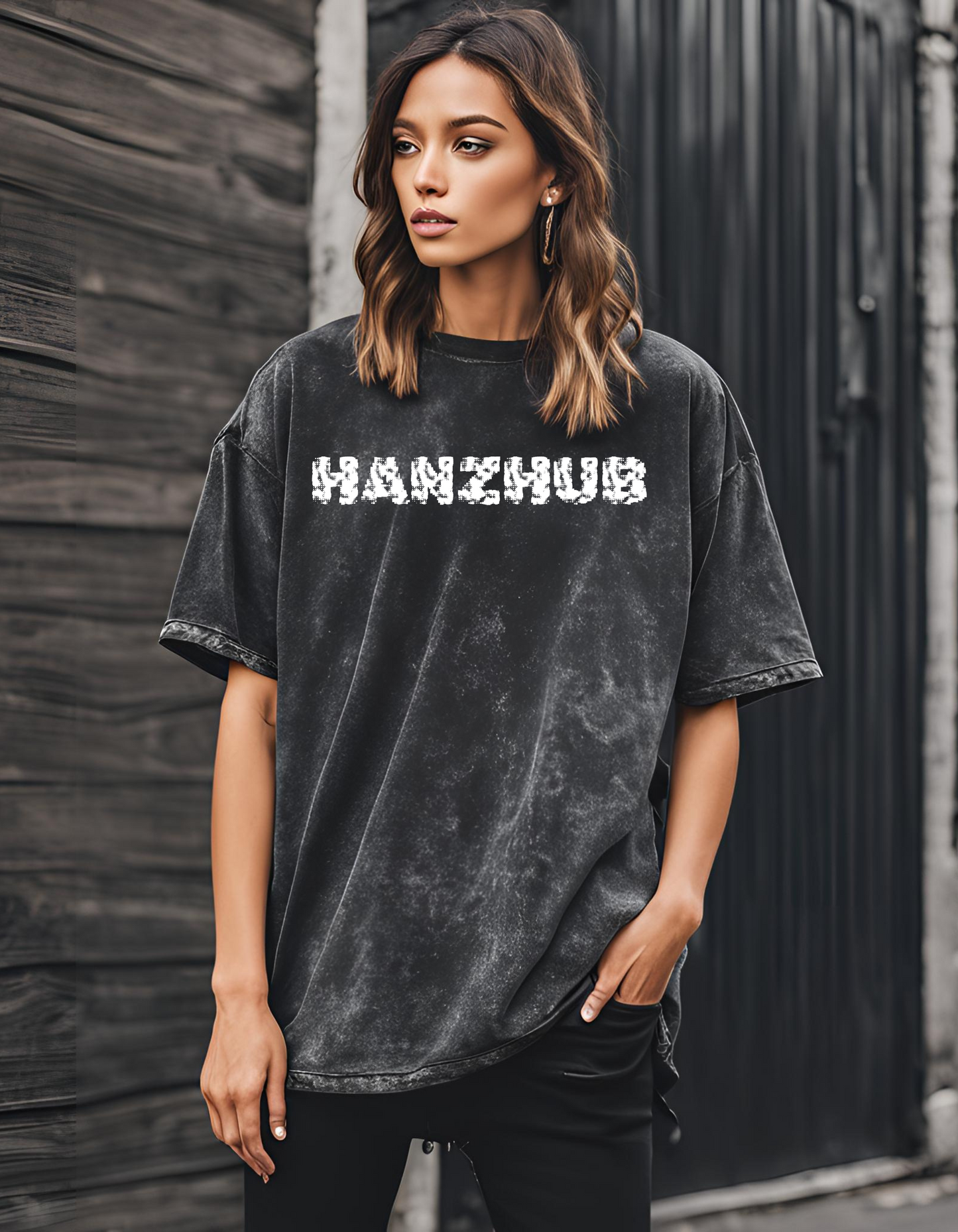 Fierce Majesty Acid Wash Black-Tee