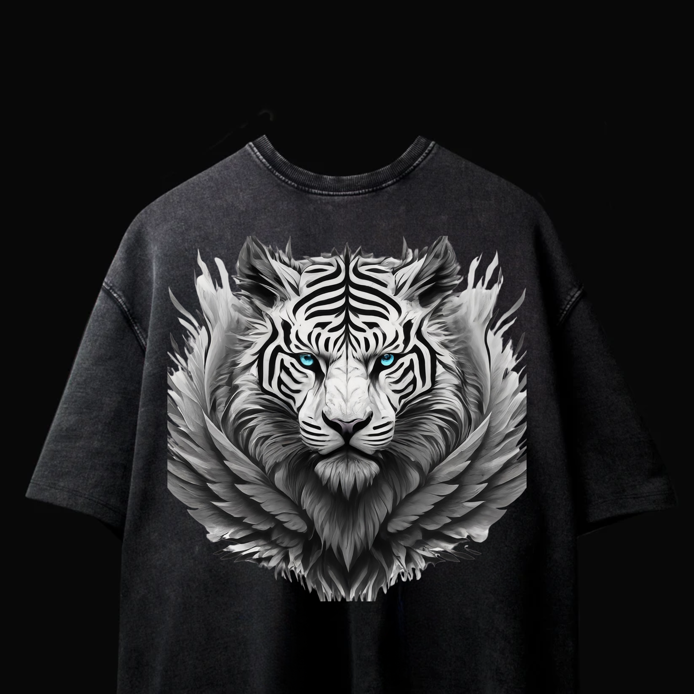 Fierce Majesty Acid Wash Black-Tee