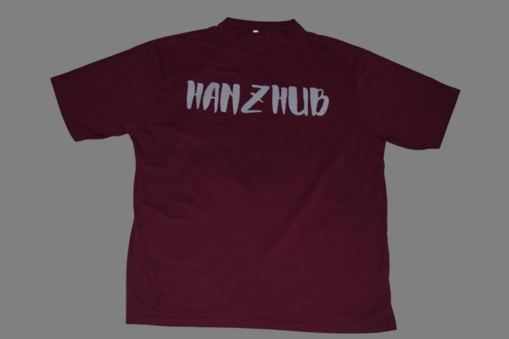 Sham Skull Over Size Maroon-Tee