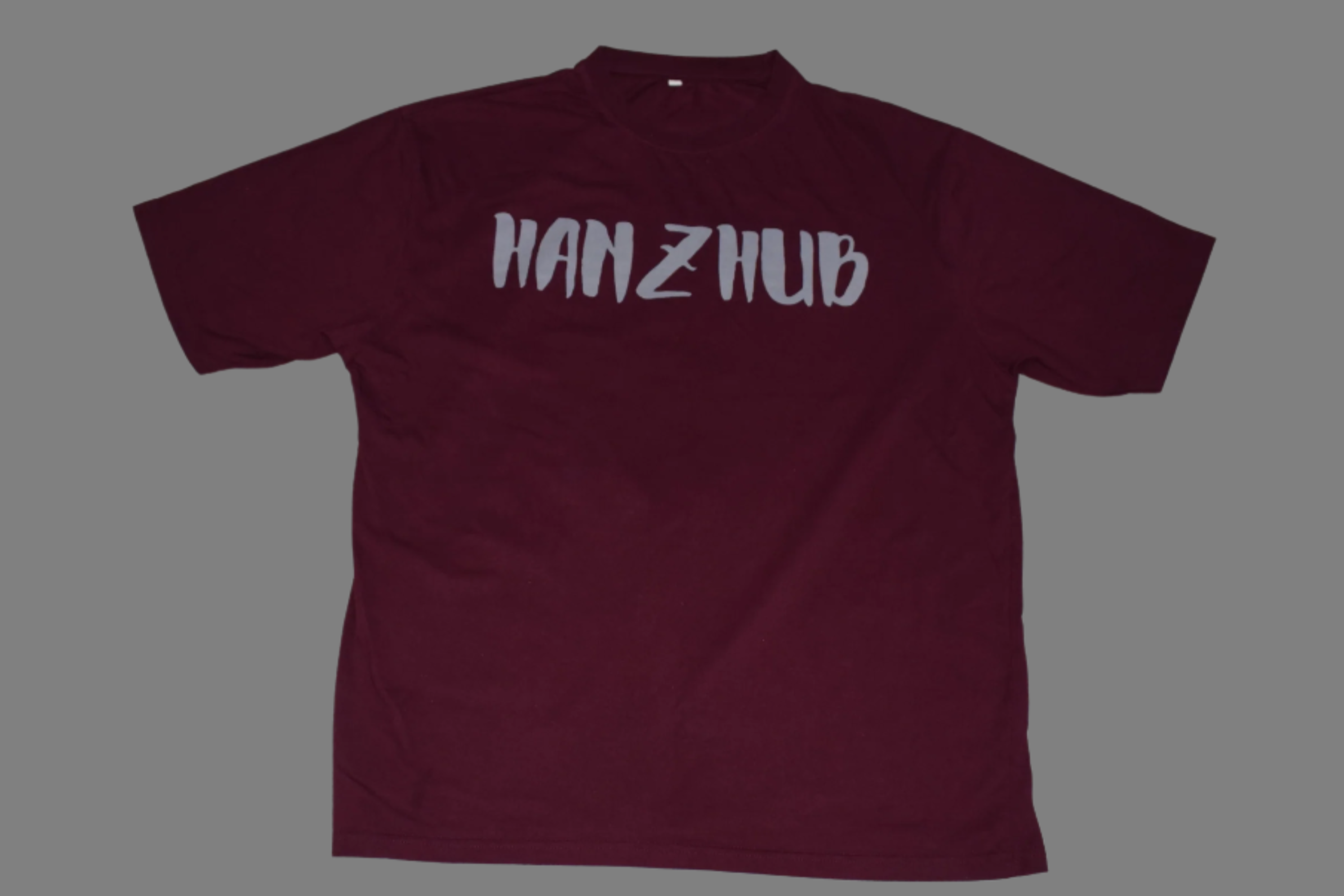 Sham Skull Over Size Maroon-Tee